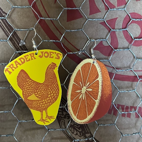 Trader Joe S Jewelry Trader Joes Gift Card Earrings Orange Chicken Trader joe s jewelry trader joes gift card earrings orange chicken